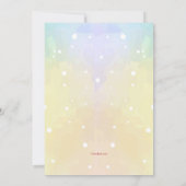 Voisinage neigeux Faire-part en mouvement (Dos)