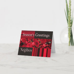 Voisins Joyeuse carte de Noël