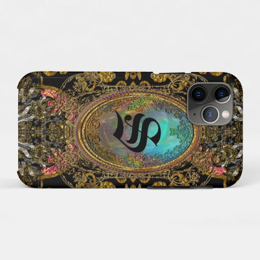 Voitbanne Beauful Unique Romantic Monogram Case-Mate iPhone Case (Achterkant (horizontaal))