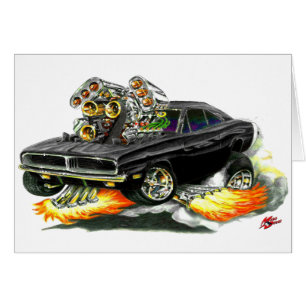 Voiture 1968-70 noire de chargeur