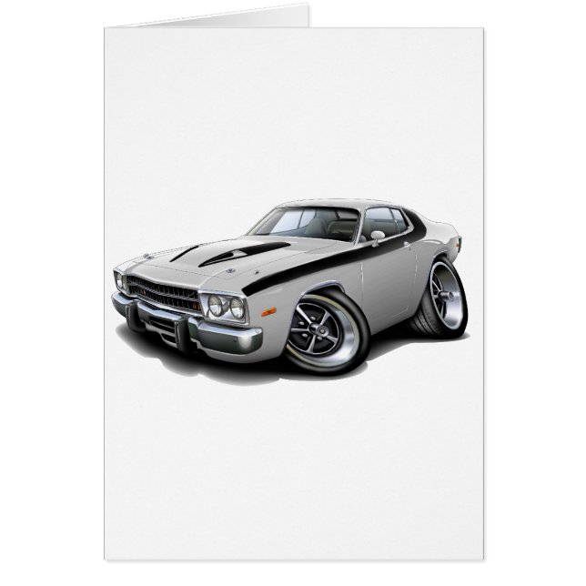 Voiture 1973-74 Blanc-Noire de Roadrunner (Devant)