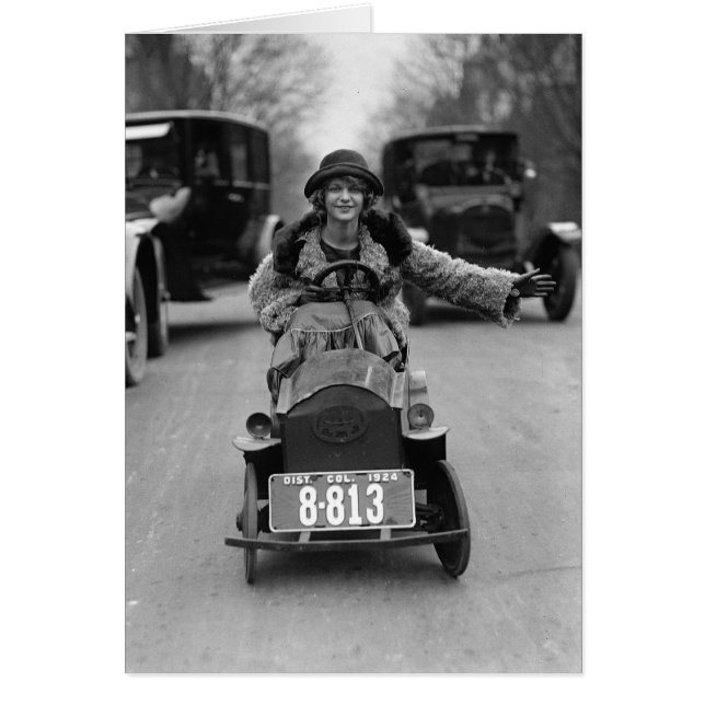 Voiture à pédales Flapper Driving, 1924 (Devant)