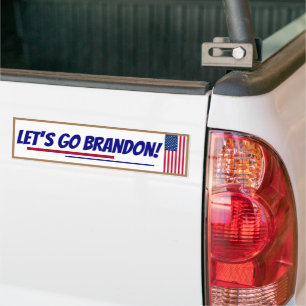 Voiture Allons-y Brandon Autocollant de pare-chocs