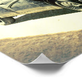 Voiture américaine à La Havane, Cuba affiche artis (Coin)