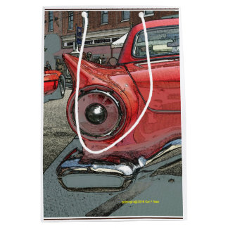 Voiture ancienne en tant que sac de cadeau d'art