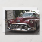 Voiture ancienne - invitation (Devant)