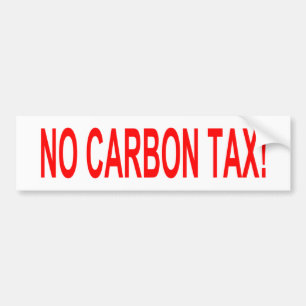 Voiture Aucun autocollant d'impôts de carbone