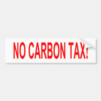 Voiture Aucun autocollant d'impôts de carbone