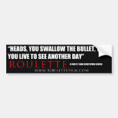 Voiture Autocollant 2 de citation de roulette (Devant)