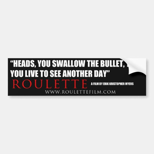 Voiture Autocollant 2 de citation de roulette (Devant)