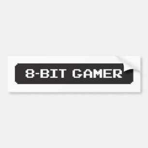 Voiture autocollant à 8 bits de Bumber de Gamer