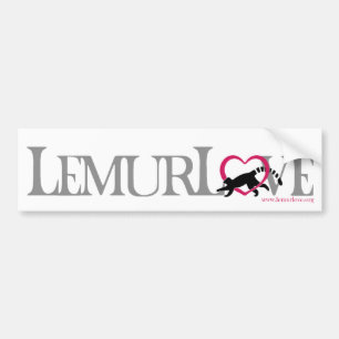Voiture Autocollant d'amour de lémur