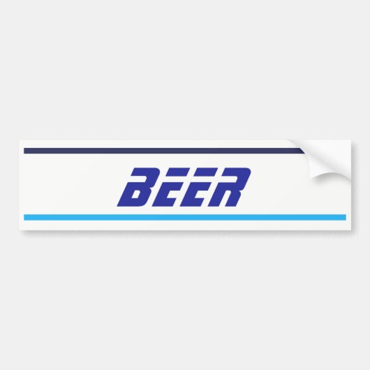 VOITURE AUTOCOLLANT DE BIÈRE (Devant)