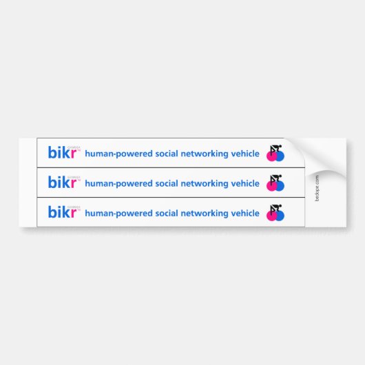 Voiture autocollant de bikr (Devant)