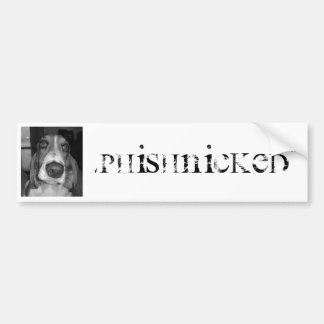 Voiture Autocollant de chien de Phishnicked