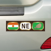 Voiture Autocollant de choc de carte de code de drapeau du (En voiture)