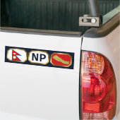 Voiture Autocollant de choc de code de carte de drapeau du (Sur camion)