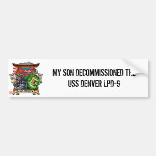 Voiture Autocollant de désarmement d'USS Denver LPD-9