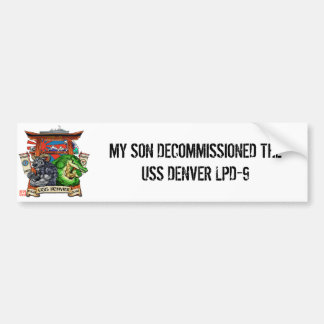 Voiture Autocollant de désarmement d'USS Denver LPD-9