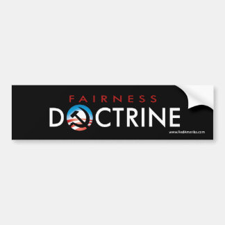 Voiture Autocollant de doctrine d'équité d'Obama