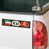 Voiture Autocollant de drapeau de Koweït carte code (Sur camion)