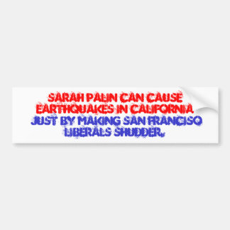 Voiture Autocollant de frisson de libérales de Sarah Palin