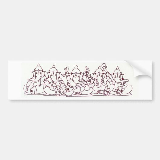 Voiture Autocollant de Ganesha (Devant)