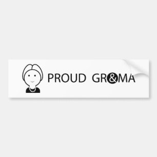 VOITURE AUTOCOLLANT DE GRANDMA1_BUMPER