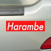 Voiture Autocollant de Harambe (En voiture)
