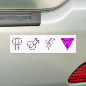 Voiture Autocollant de LGBT-Symboles (En voiture)