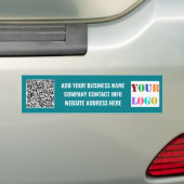 Voiture Autocollant de logo de texte et de code QR de votr (En voiture)