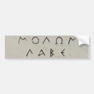 Voiture Autocollant de Molon Labe
