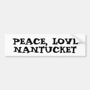 Voiture Autocollant de Nantucket d'amour de paix