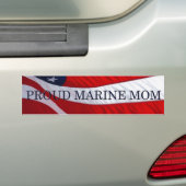 Voiture Autocollant de pare-chocs américain Marine Mom (En voiture)