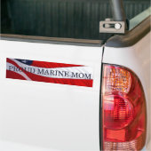 Voiture Autocollant de pare-chocs américain Marine Mom (Sur camion)