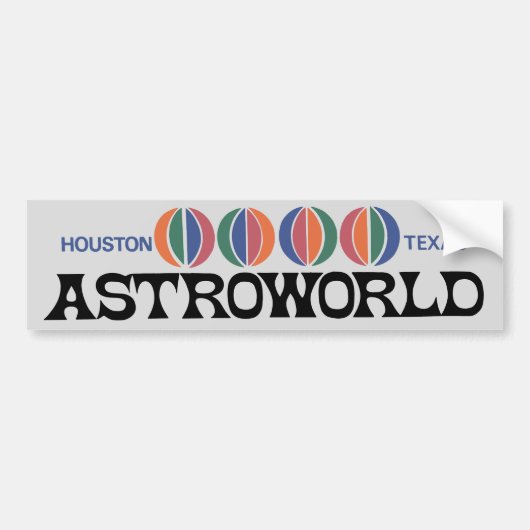 Voiture Autocollant de pare-chocs Astroworld 1969 (Devant)