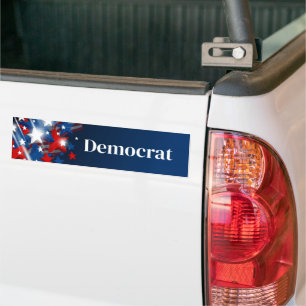 Voiture Autocollant de pare-chocs démocrate