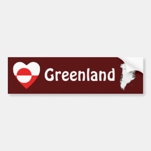 Voiture Autocollant de pare-chocs Drapeau et Carte du Groe