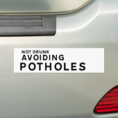 Voiture Autocollant de pare-chocs drôle de nid de poule – (En voiture)