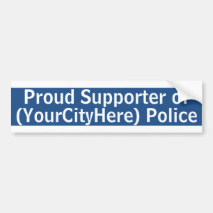 Voiture Autocollant de pare-chocs du support de police de