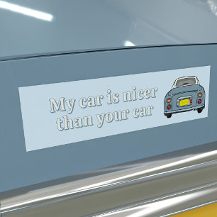 Voiture Autocollant de pare-chocs Funny Lapis Figaro Car e