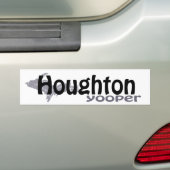 Voiture Autocollant de pare-chocs Houghton Michigan Yooper (En voiture)