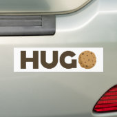 Voiture autocollant de pare-chocs Hugo cookie (En voiture)