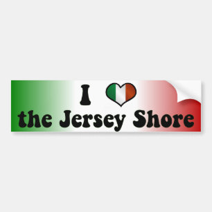 Voiture Autocollant de pare-chocs J'adore le Jersey Shore