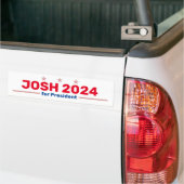Voiture Autocollant de pare-chocs Josh 2024 (Sur camion)