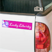 Voiture Autocollant de pare-chocs Lady Liberty (Sur camion)