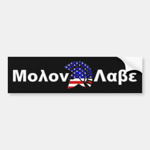 Voiture Autocollant de pare-chocs Molon Labe