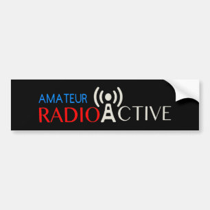 Voiture Autocollant de pare-chocs radioamateur actif