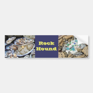 Voiture Autocollant de pare-chocs Rock Hound Roches Agates