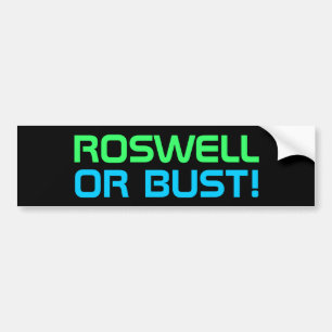 Voiture autocollant de pare-chocs ROSWELL